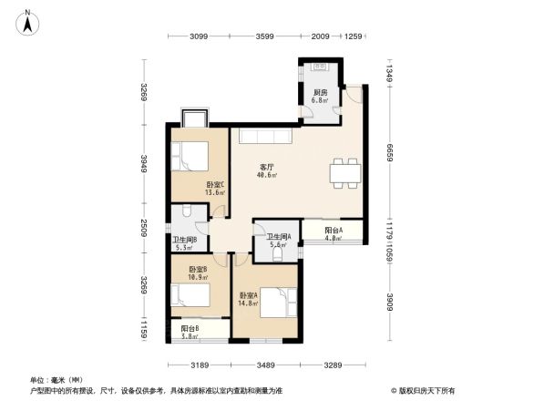 仁恒公寓户型图