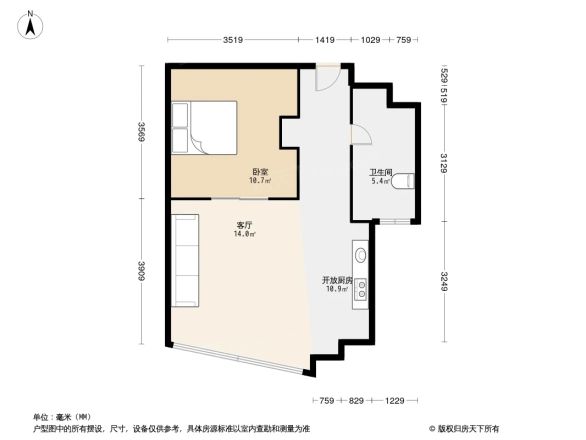 艾格美国际公寓户型图