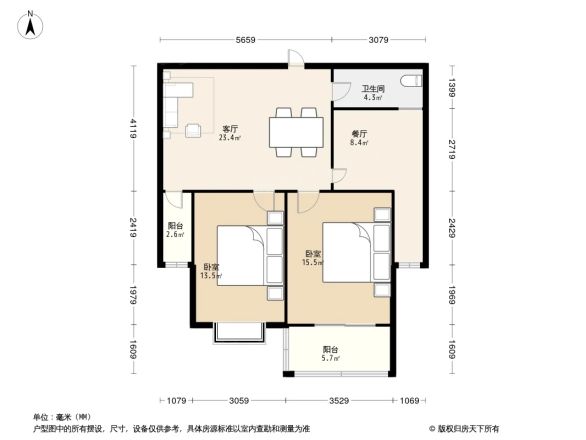 曲阳名邸户型图
