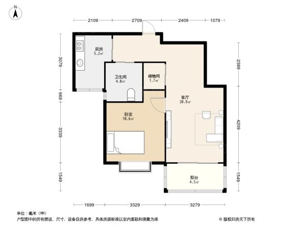 新梅绿岛苑户型图