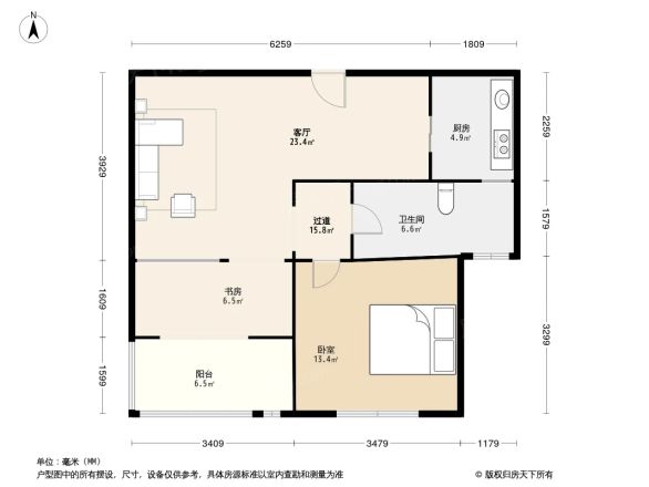保利金爵公寓户型图