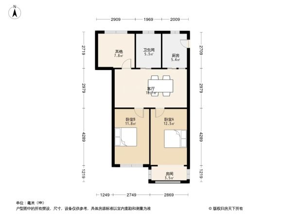 育秀二区户型图