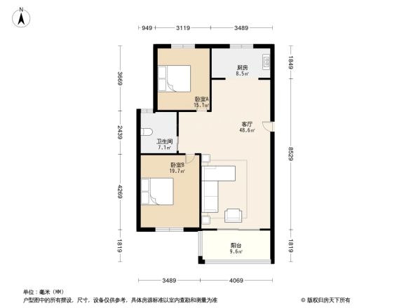 南郊花园公寓户型图