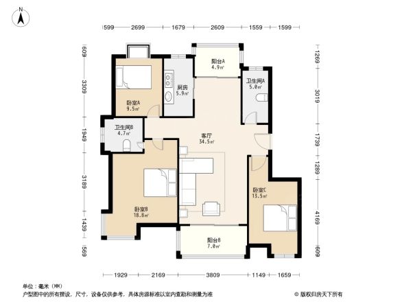 恒晟左邻右里户型图