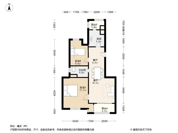 万科尚景苑公寓户型图