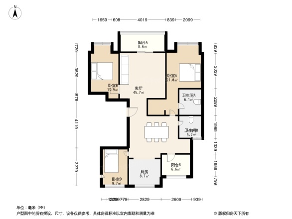 融创石湖桃花源户型图