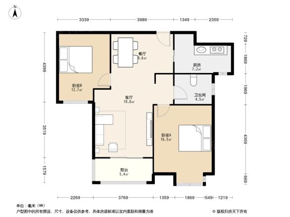 绿洲北水湾名邸户型图