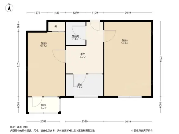 双峪小区户型图