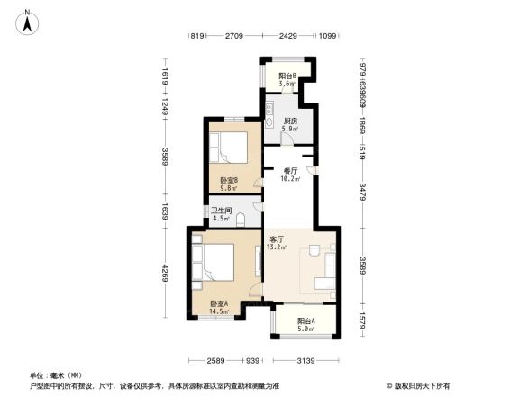 万科尚景苑公寓户型图