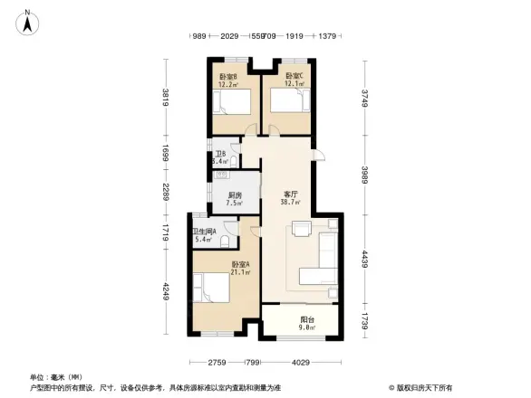 秋月朗庭户型图