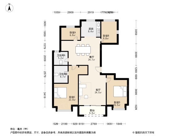 融创石湖桃花源户型图