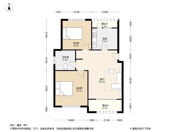 君莲小区A区户型图