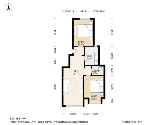 北京城建海梓府别墅户型图