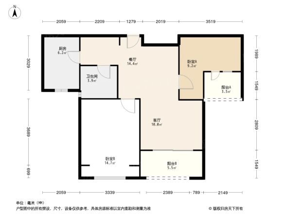 东方鸿璟户型图