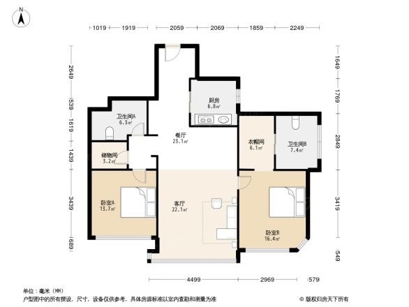 复兴珑御户型图