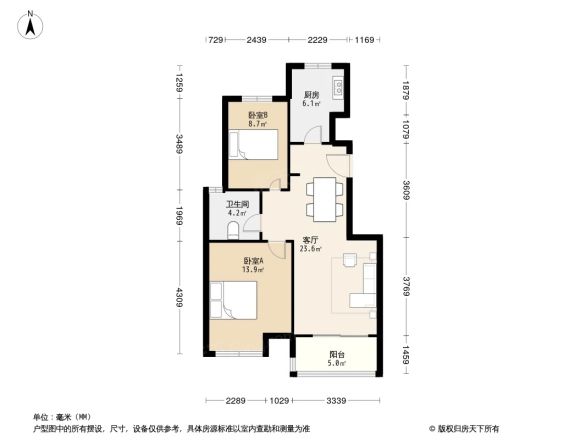 象屿上海年华户型图