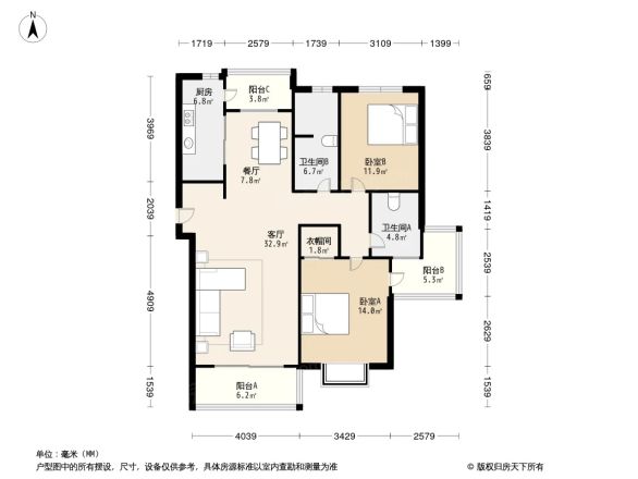 海德名园户型图