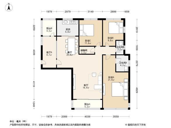 仁恒森兰雅苑一期别墅户型图