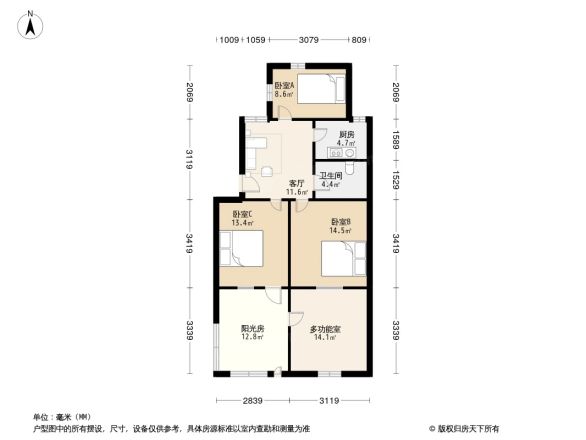 香花新村东区户型图