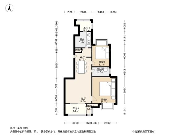 万科尚景苑公寓户型图