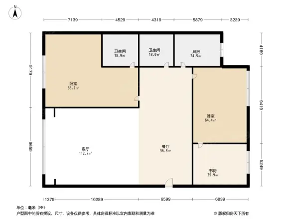 阳光心筑户型图