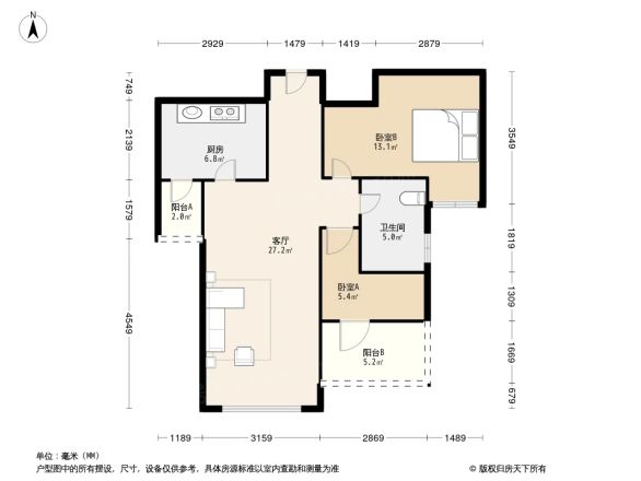 百悦城公寓户型图