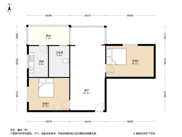 清邻街3号户型图