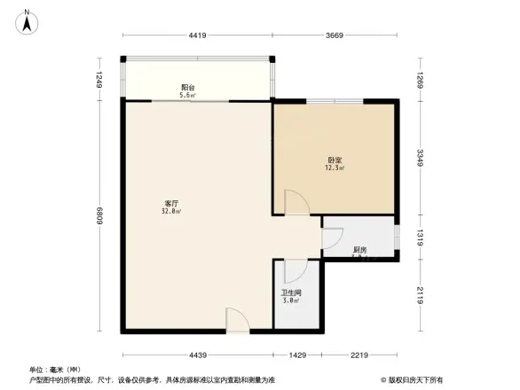 黄旗印象商住楼户型图
