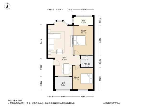 红阳二小区户型图