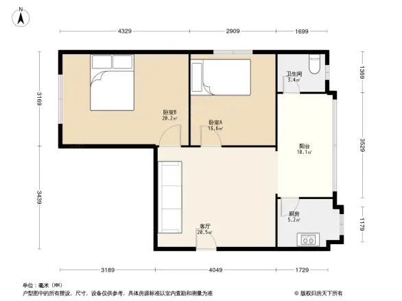 互利西一巷8号院户型图