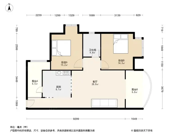 上河苑户型图