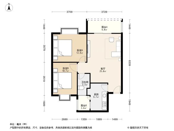 核桃小区户型图