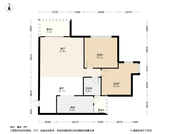 卓锦城五期户型图
