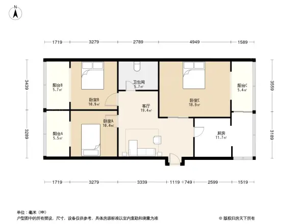 龙舟路55号院户型图