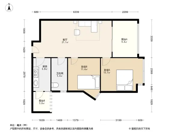上东一号三期户型图