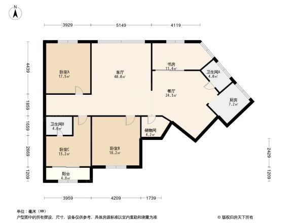 吉利花苑户型图