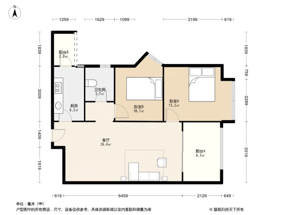 上东一号三期户型图