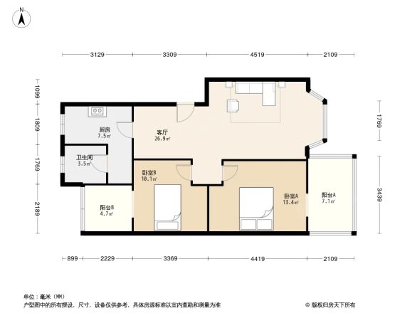 辉煌佳苑户型图