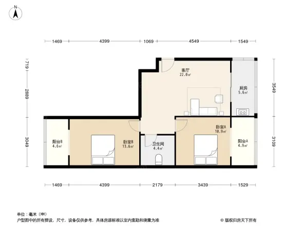 龙舟路55号院户型图