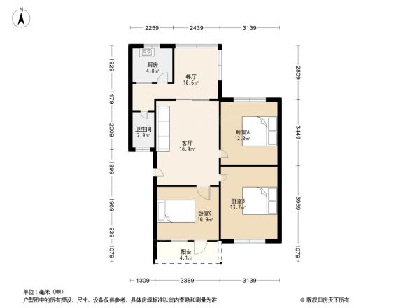 大石南路39号院户型图