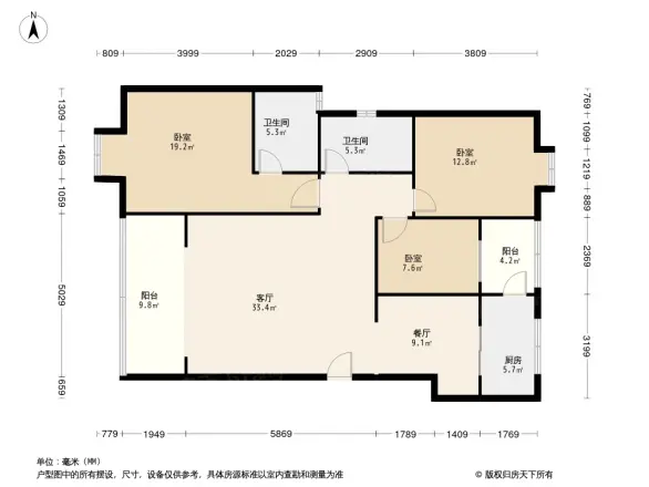 棠湖帝景户型图