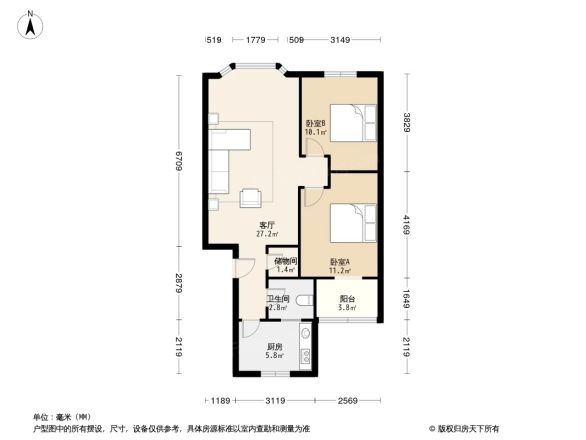 红阳二小区户型图