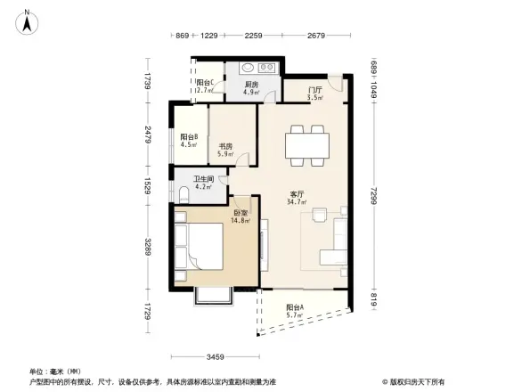 保利御景台户型图