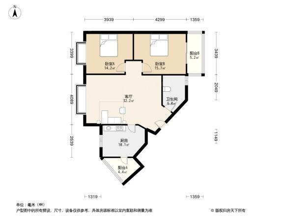 水漪袅铜户型图