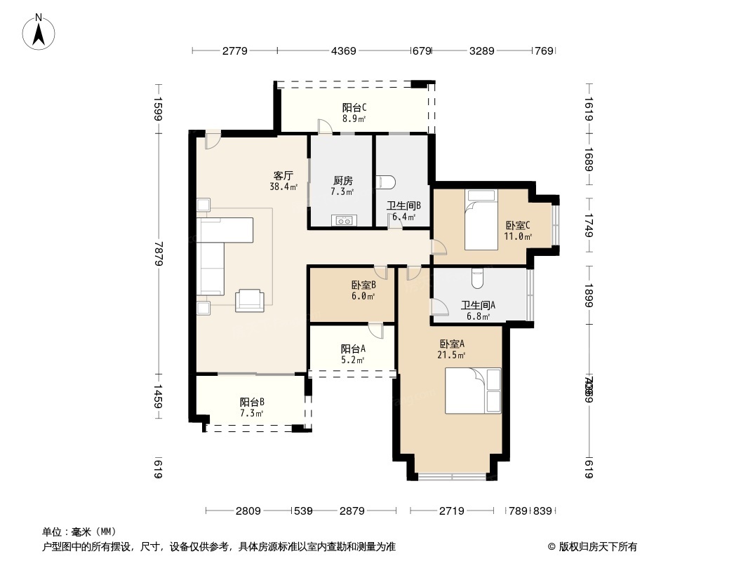 户型图1/2