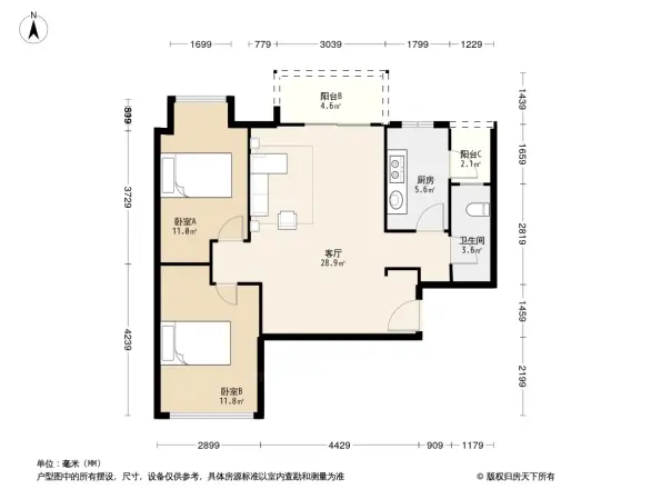 悦水蓝山户型图