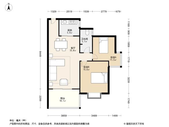 宜居莱茵城户型图