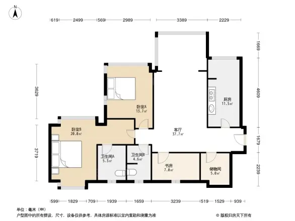 时代晶科名苑户型图