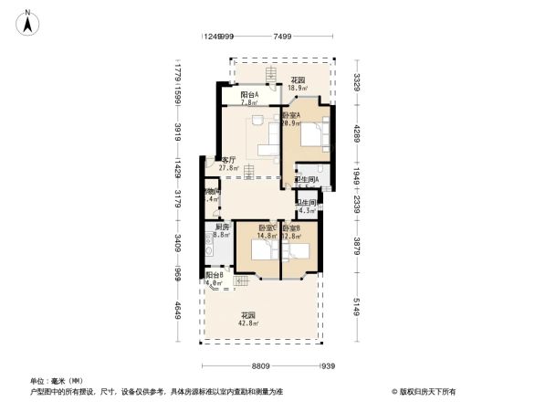 金房苑西苑户型图