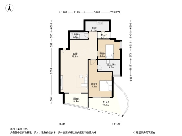 育才竹岛户型图